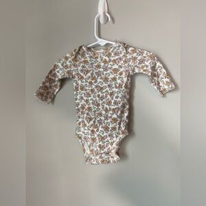 Carter's Floral Print Long Sleeve Onesie